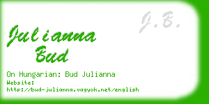 julianna bud business card